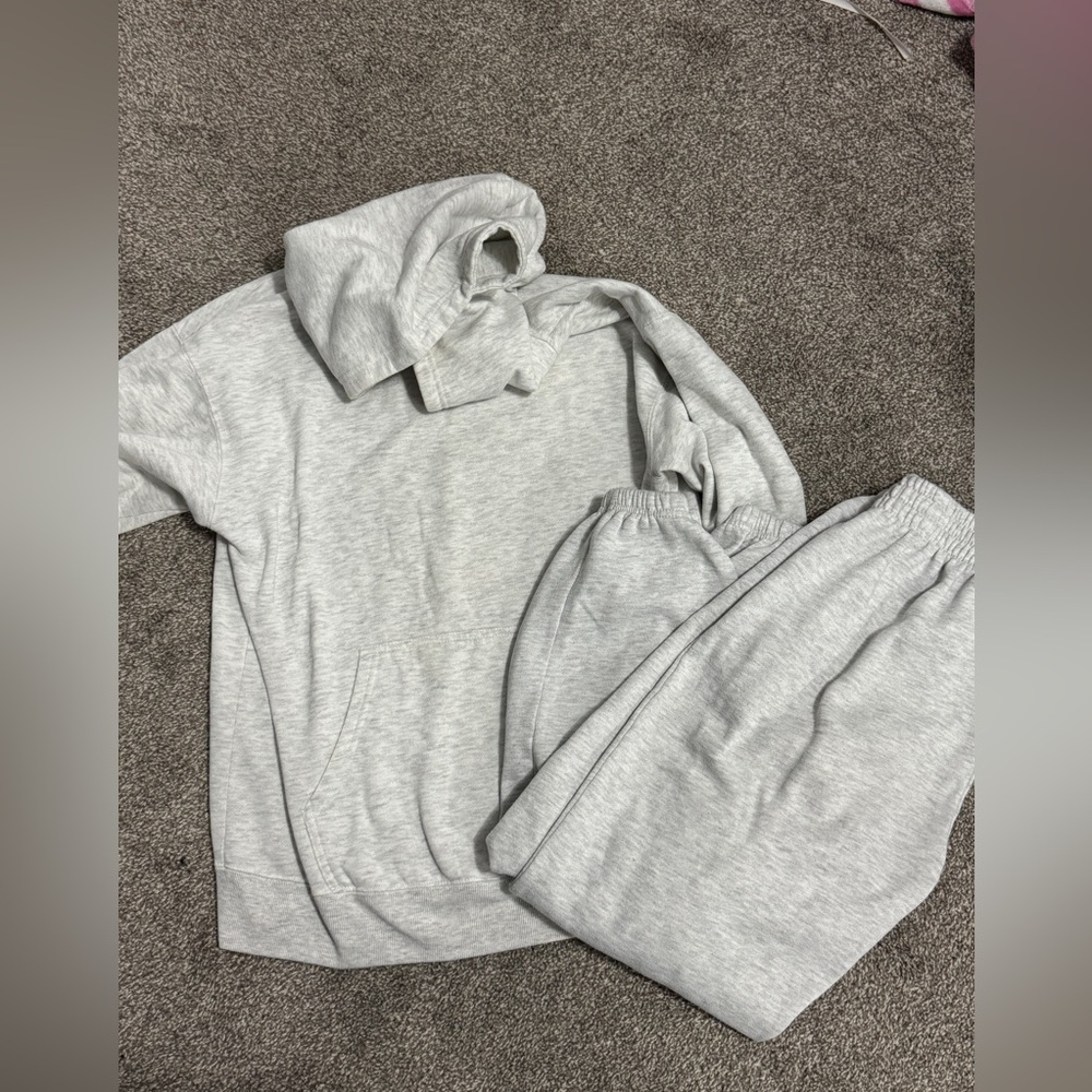 Matching sweat suit